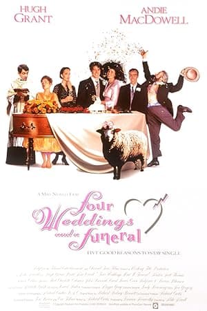 Poster for Four Weddings and a Funeral