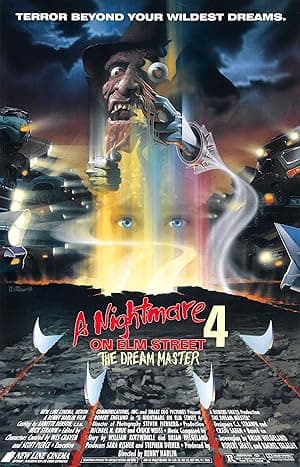 Poster for A Nightmare on Elm Street 4: The Dream Master